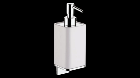 Bagno&Associati Altissima дозатор жидкого мыла 70x73x199h мм, подвесной, керамика белая, цвет хром