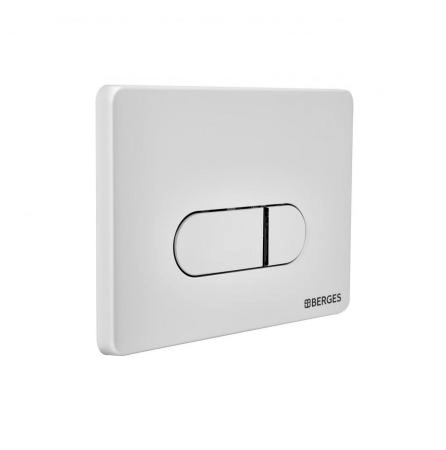 Инсталляция BERGES NOVUM 40234 для скрытого монтажа унитаза кнопка D4 Soft Touch, белая