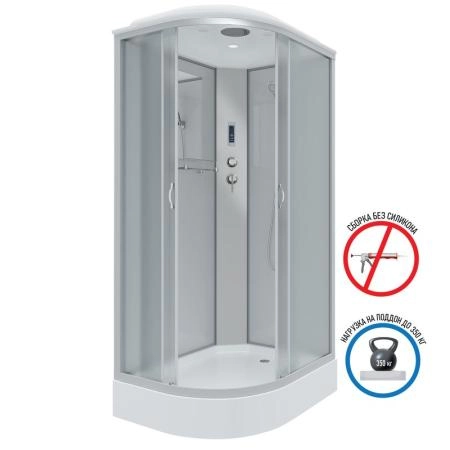 Душевая кабина Niagara NG-3312-14RP 1200х800х2150 низкий поддон 13см стекло матовое