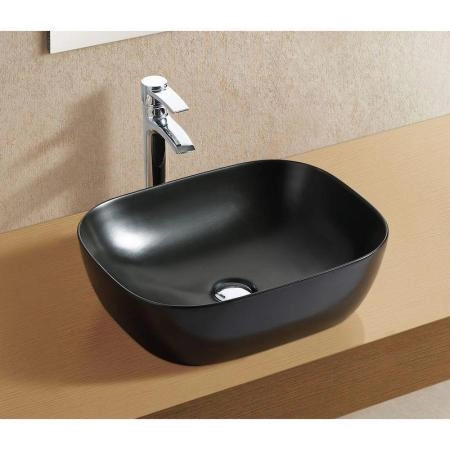 Раковина Ceramalux NC 78104MB Black matt 49 см на столешницу