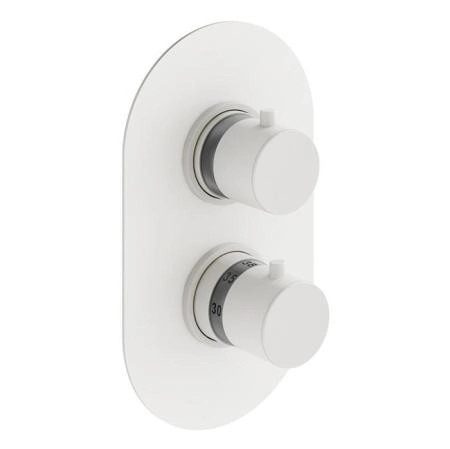 Plumberia Selection IXO Смеситель для душа, встраиваемый, термостатический, на 3 выхода, цвет:  белый матовый