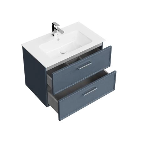 Тумба Kerama Marazzi PIANO CLASSIC ПИАНО КЛАССИК PIA.CL.75\BLU.M подвесная 75 см, 2 ящика, ясень синий матовый