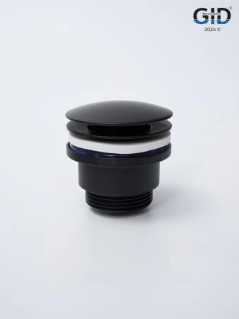 Донный клапан Gid универсальный G-59BM 76605K черный матовый 7x7x10
