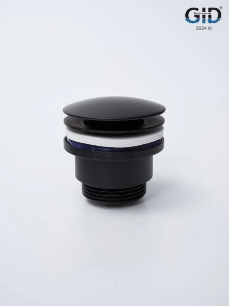 Донный клапан Gid универсальный G-59BM 76605K черный матовый 7x7x10