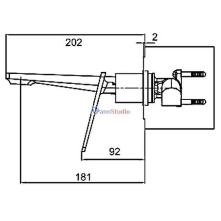Смеситель для раковины Frap F1057-22 черный хром