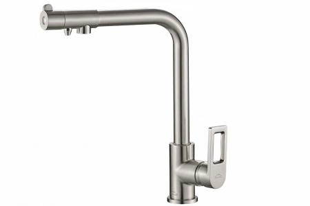 Смеситель для кухни ZORG Steel Hammer (SH 572 SATIN) сатин