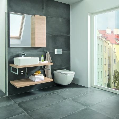 Roca Mila Раковина накладная 50x35x19см, без отв., цвет: белый