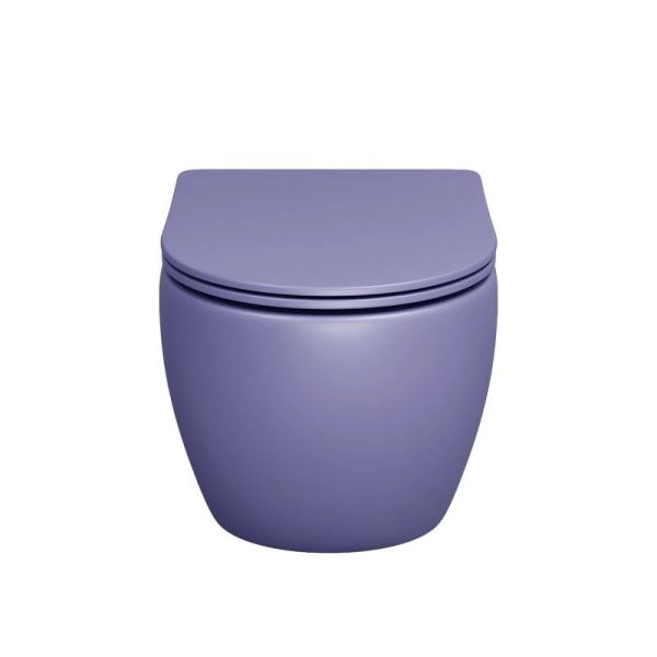 Унитаз Grossman GR-4455LIMS Color (485*365*360) ФИОЛЕТОВЫЙ МАТОВЫЙ подвесной Безободковый