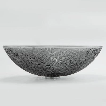 Раковина хрустальная Boheme черная овальная 813-B