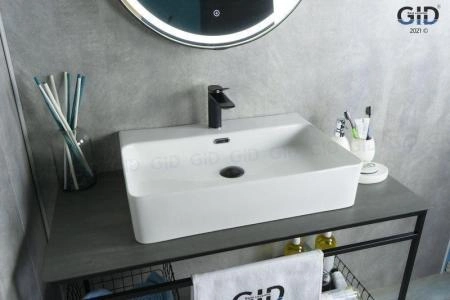 Раковина Gid N9256 60x42 на столешницу белая