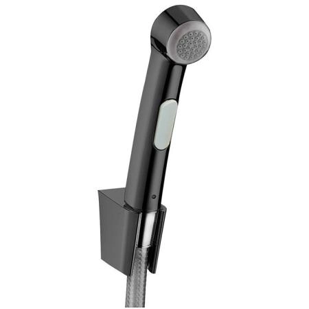 Hansgrohe Гигиенический душ 1jet, со шлангом 1,25м и настенным держателем, цвет: шлифованный черный хром