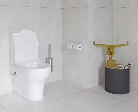 Унитаз VitrA Zentrum 9012B003-7226 60 см пристенный+ тонкое сиденье микролифт с функцией биде и встроенным смесителем