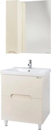 Тумба под раковину Bellezza Андрэа 65 напольная с 2 ящ. бежевая