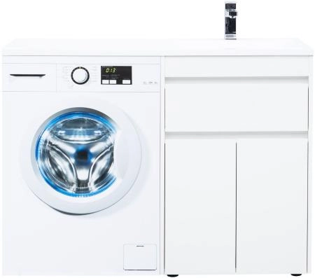 Тумба под раковину Aquanet Токио 58 белый (напольная, 1 ящик, 2 дверцы)