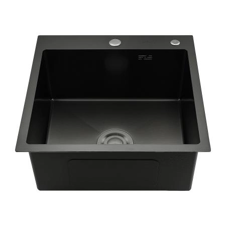 Кухонная мойка GAPPO GS5050-6 с коландером, оружейная сталь