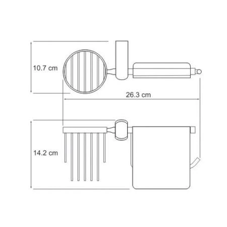 Держатель туалетной бумаги WasserKraft Berkel K-6859