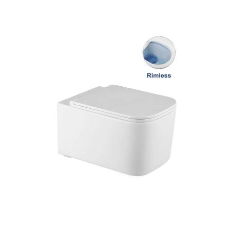 Унитаз подвесной Vincea Ultra VT1-32 безободковый, цвет белый, ультратонкое soft-close сиденье