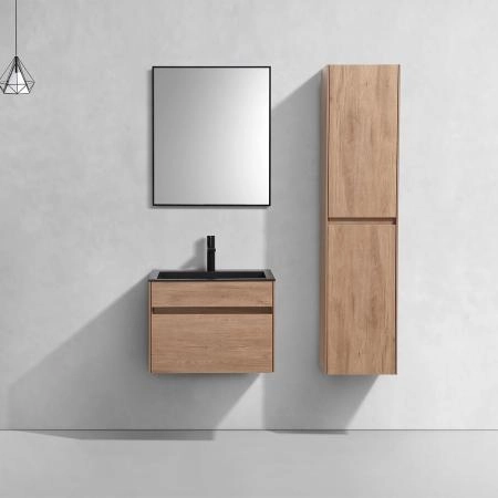 Тумба под раковину Vincea Chiara 600 подвесная, 1 выкатной ящик soft-close, N.Oak