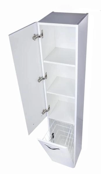 Колонна универсальная Style Line Каре 30 L с корзиной, Люкс белая, PLUS