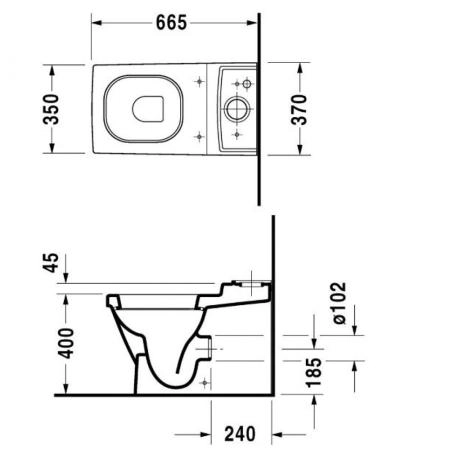 Duravit 2nd floor Сиденье для унитаза, SoftClose, цвет: белый