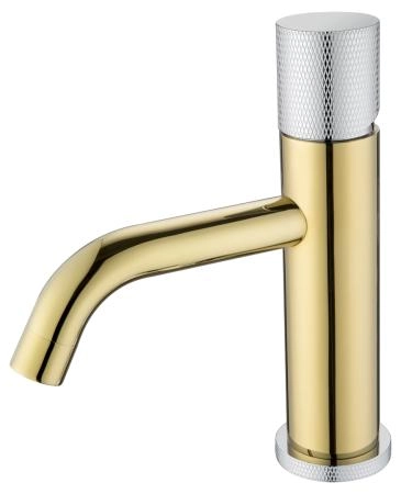 Смеситель STICK Boheme для умыв. низ. GOLD TOUCH CHROME_Комплект 121-GCR.2