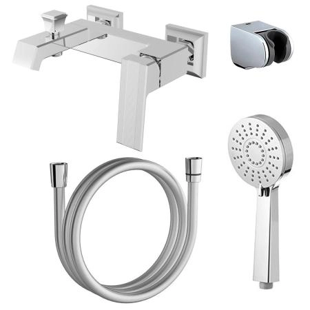 Смеситель для ванны Azario EXQUISITE с ручным душем, хром (AZ-VSN238340C)