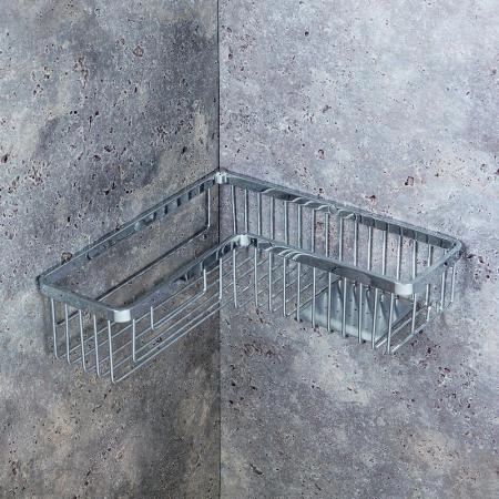 Полка Colombo Angolari B9614 28x28 угловая хром