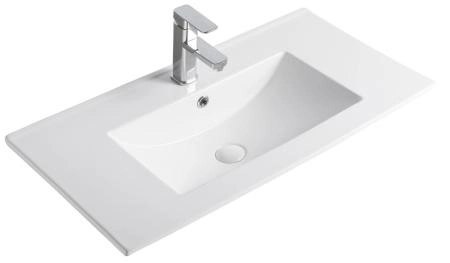 Раковина Gid NYJ803-80 81x40 встраиваемая сверху белая