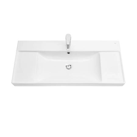 Roca Ona Раковина подвесная 100х46x13см, с 1 отв.,  из композитного материала, цвет: белый