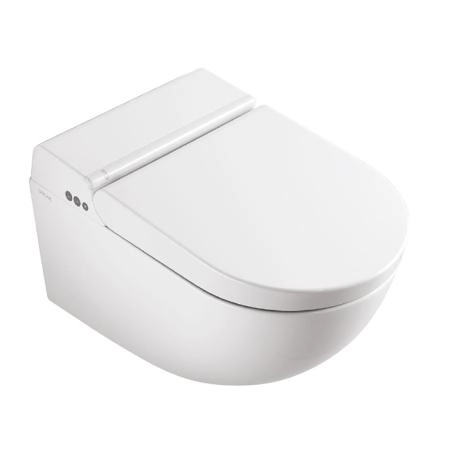 Catalano Cataclean Унитаз-биде подвесной 59x38 с крышкой, покрытие Cataglaze+, белый глянцевый (стар. артикул - 1VS59CCLC00) (состоит из 2-х коробок)