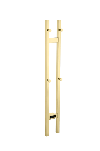 Полотенцесушитель электрический Boheme 2-трубы квадратный GOLD 728-G