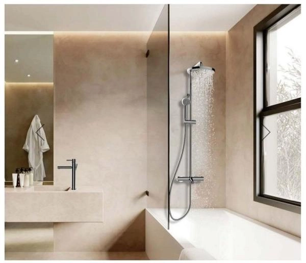 Душевая система Bossini Elios L10401.1.030, с термостатом, верхний душ ? 250 мм, хром