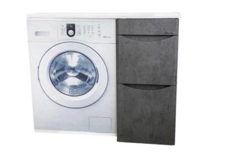 Тумба под раковину Bellezza Олиссия 100 напольная с 2 ящ. серая