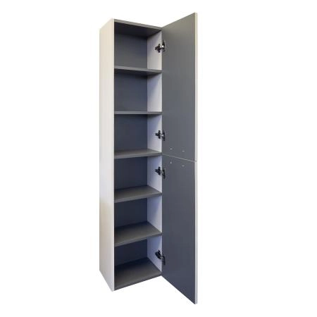 Шкаф-колонна Comforty Касабланка-35 00-00017851 серый шёлк