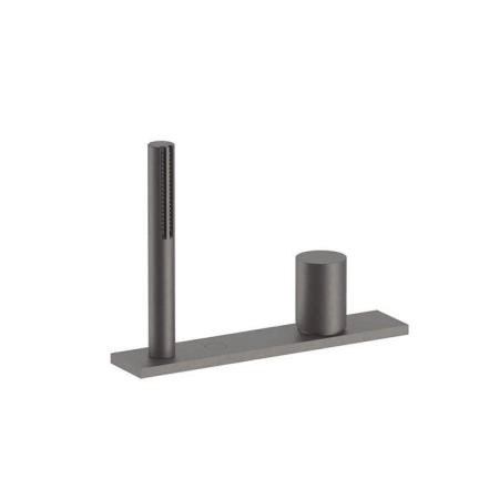 Fantini Milano Смеситель для ванны, набортный, без излива, цвет: Matt Gun Metal PVD