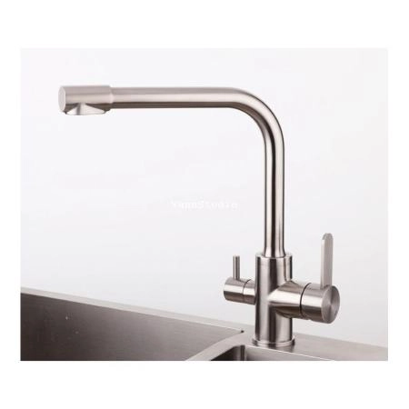 Смеситель Gappo G4399-1 для кухни с подключением фильтра питьевой воды, сатин