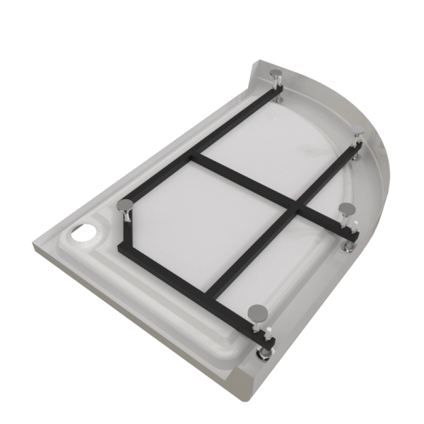 Поддон к душевому углу Соул 4 120х90 (правое исполнение, поддон на раме-подставке с устройством слива)