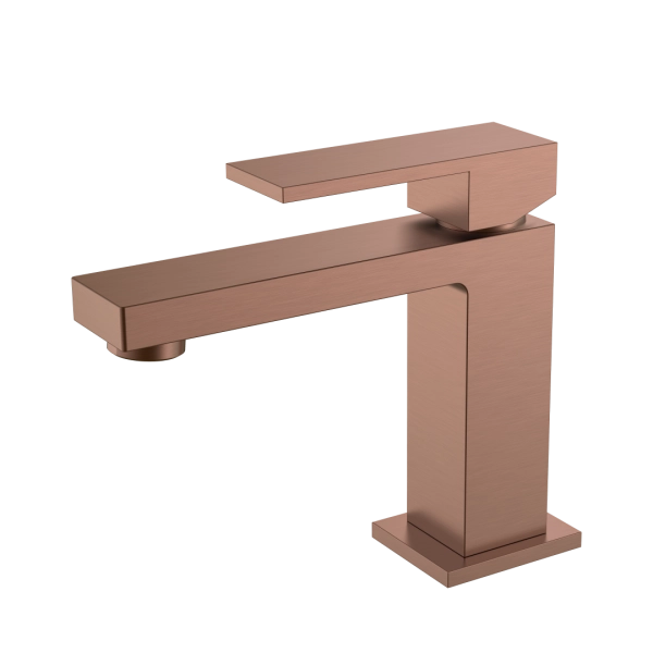 Cмеситель для умывальника Boheme Qubic Brushed Bronze 471-BRB