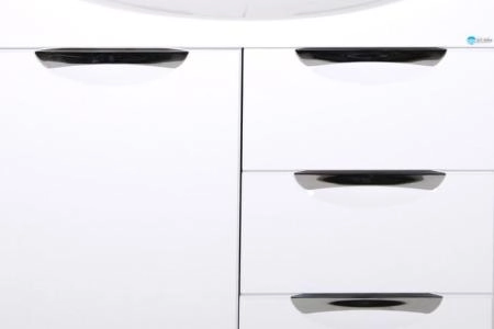 Тумба под раковину ASB-Mebel Мессина 9892R 700х440 мм цвет белый глянец напольная