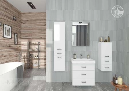 Тумба под раковину Акватон Америна 60 М 1A168901AM010 белая напольная