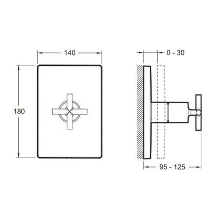 Смеситель Jacob Delafon CLASSIC E75415-CP для душа хром