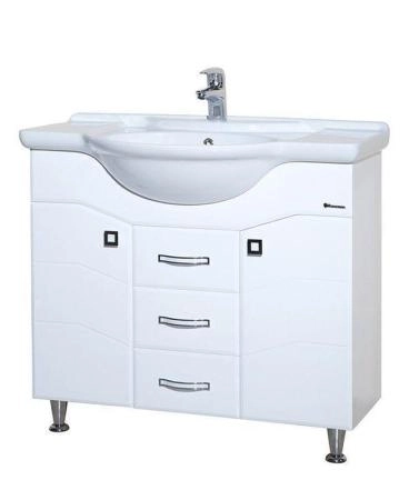 Тумба под раковину Bellezza Джулия 75 напольная с 2 ящ. (Элеганс) белая