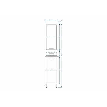 Шкаф-пенал Stella Polar Концепт 36