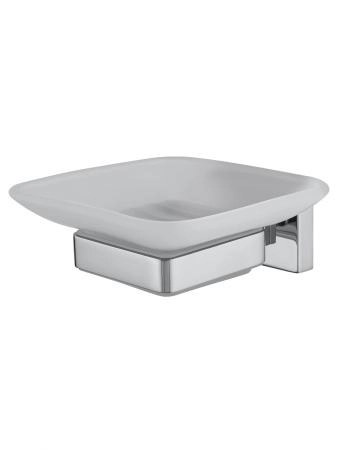 Мыльница с держателем WONZON & WOGHAND FLAT, Хром (WW-9722)