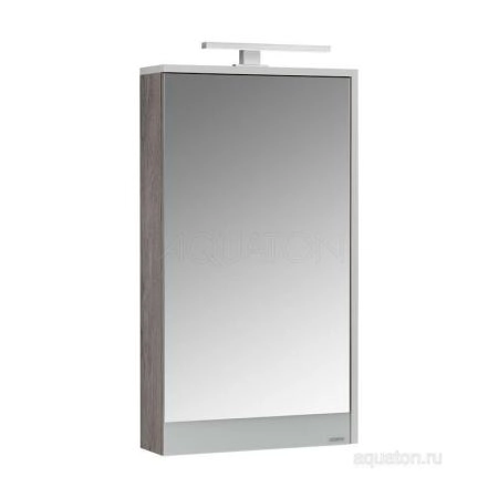Зеркальный шкаф Aquaton Эмма белый, дуб наварра 1A221802EAD80
