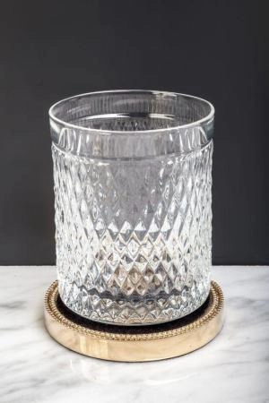 Стакан для зубных щеток Boheme 10218 Серия Murano Cristal золото