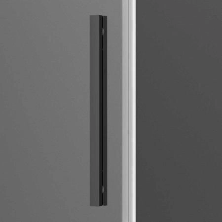 Душевая дверь Vincea Soft VDS-3SO110CLGM, 1100, вороненая сталь, стекло прозрачное