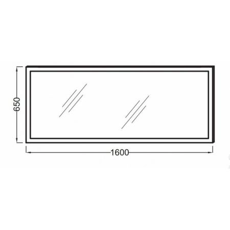 Зеркало Jacob Delafon EB1447-NF 160 см с подсветкой