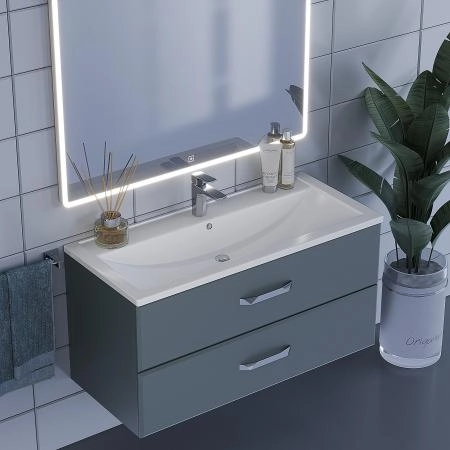 Раковина Uperwood Foster 100 см, прямоугольная