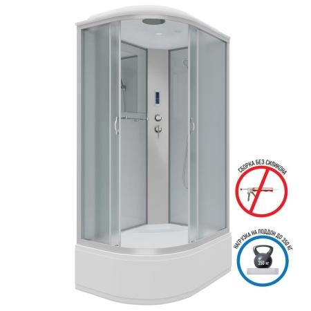 Душевая кабина Niagara NG-2310-14RP 1200х800х2150 высокий поддон 40см стекло матовое